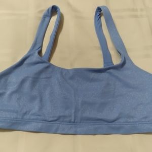 Alo glitter bra, light blue, size S